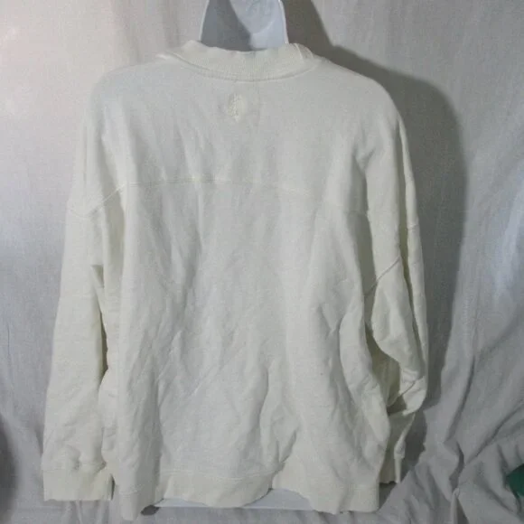 FREE PEOPLE FP MOVEMENT PLAYBOOK TUNIC SWEATSHIRT L WHITE - Picture 3 of 5
